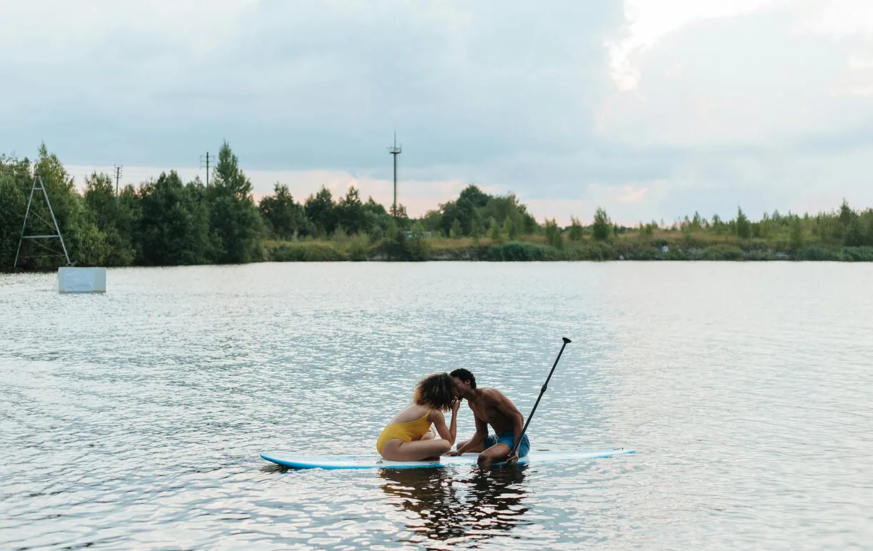 Couple enjoying a trip